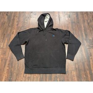Russell Athletic Sweatshirt Mens Medium Black Hoodie Pullover‎ Embroidered Logo